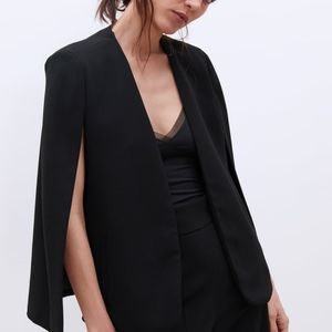 Zara cape blazer